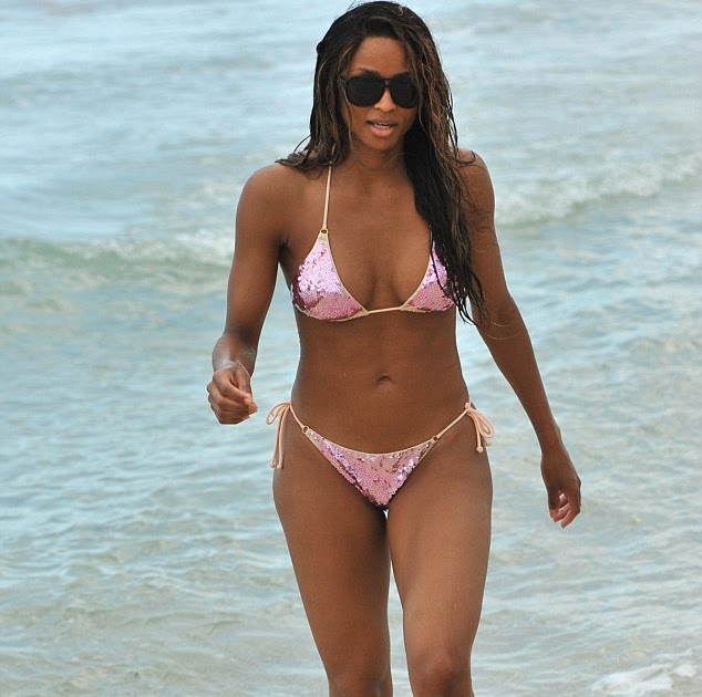 Amar'e Stoudemire's Slampiece Ciara Shows Her Tight Bikini Body.