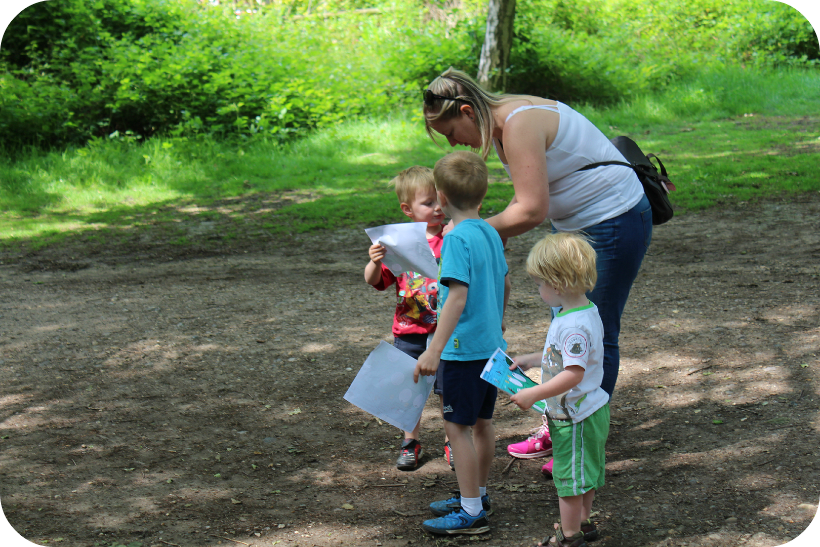 looking at a gruffalo trail