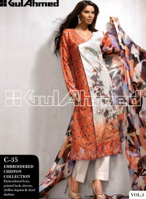 Gul-Ahmed-Lawn-New-Springs-Summer-Collection-2014-Vol-3-6 Gul-Ahmed-Lawn-New-Springs-Summer-Collection-2013-Vol-3-6