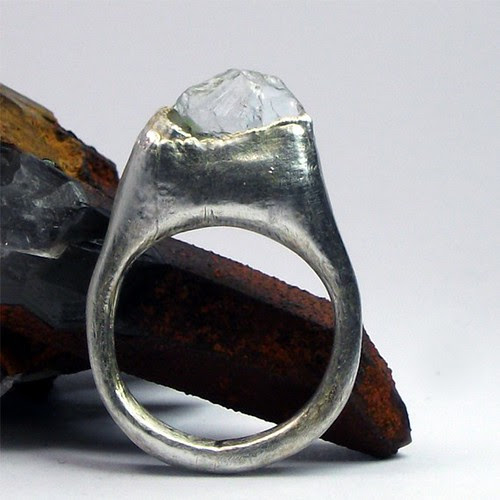 topaz silver ring