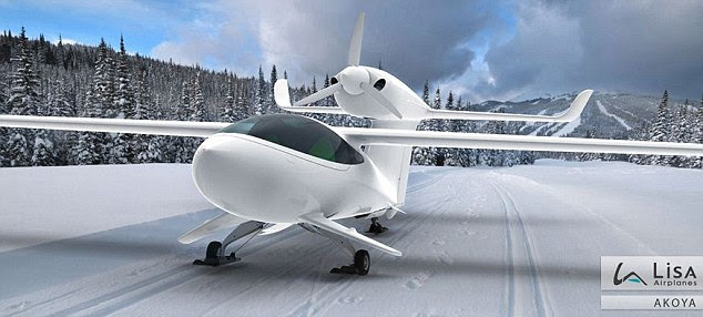Obstacle on the piste: The manufacturer is also testing the place on snow - and ski blades can also be attached to ensure a smooth landing