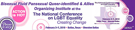 Bisexual, Fluid, Pansexual and Queer-identified Organizing Institute at Creating Change 2010 in Dallas Texas