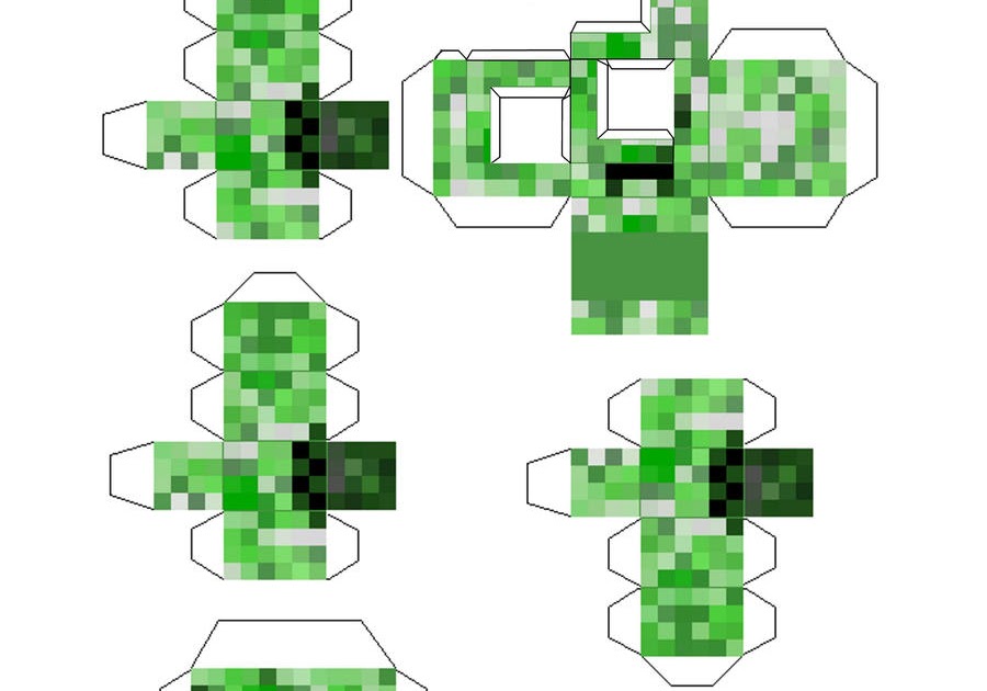 Creeper Anatomy Papercraft Template 1 By Dornogol On Deviantart