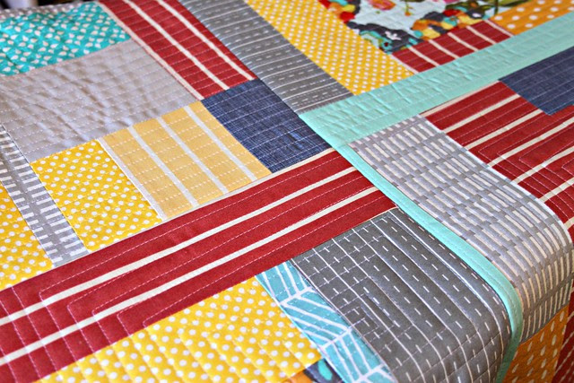 quilting as you go -- press top