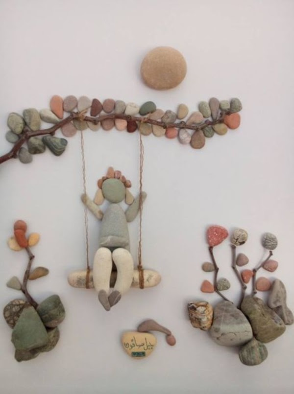 Handy Rock And Pebble Art Ideas For Many Uses25