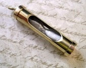 Nautical Steampunk Brass Sand Timer Charm(1)L552 - GlamourGirlBeads