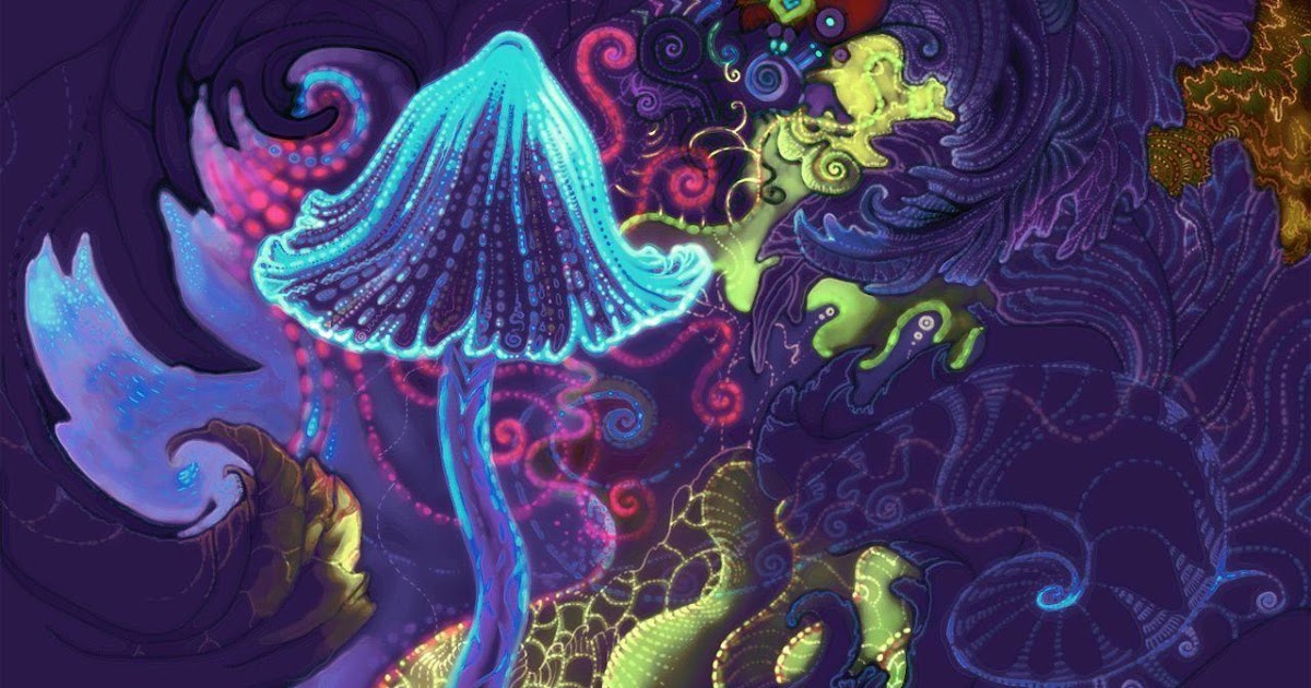 Trippy Aesthetic Trippy Mushroom Drug / Psychedelic Mushroom Canvas