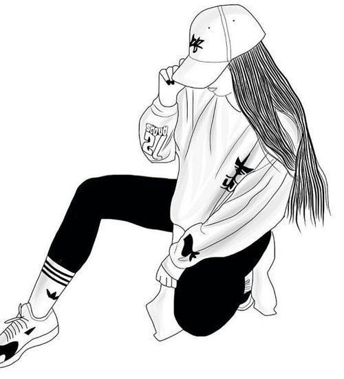 Chicas Tumblr Dibujos Dibujos Aesthetic Para Colorear - Dibujos para