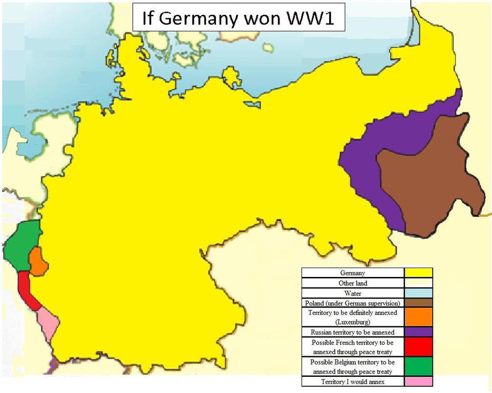 Germany Map Ww1 - If Germany won WW1 by wptaimuty on DeviantArt