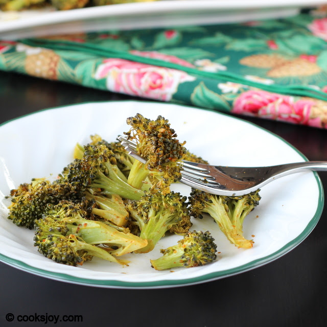 Spicy Roasted Broccoli (Healthy) | Cooks Joy