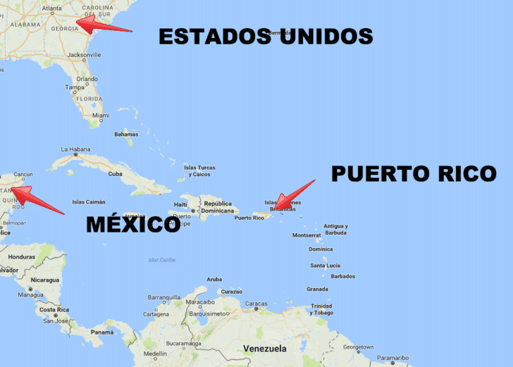 Puerto Rico Mapa Mundial