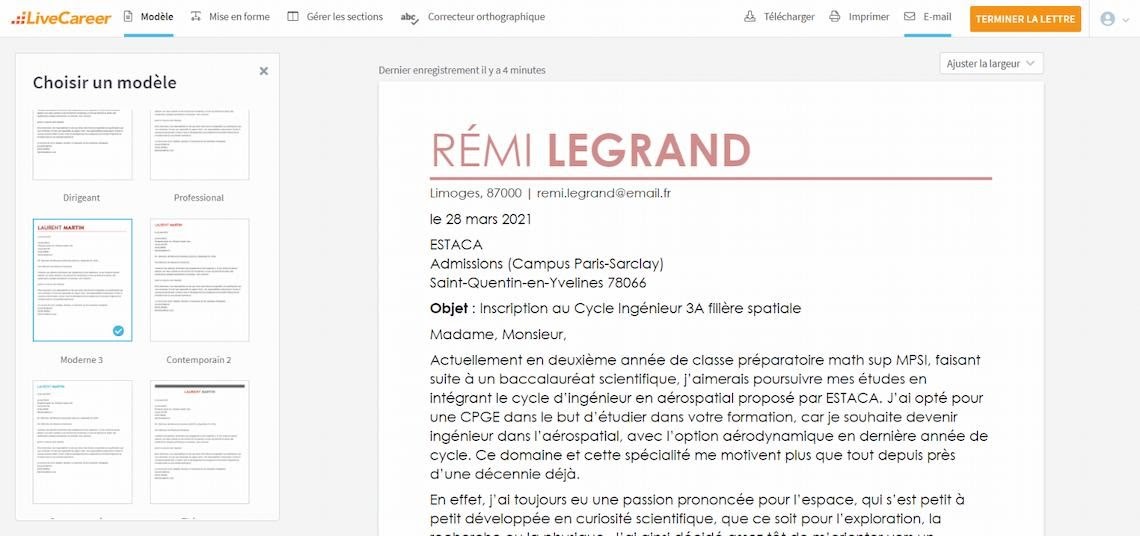 Lettre De Motivation Ecole Prepa