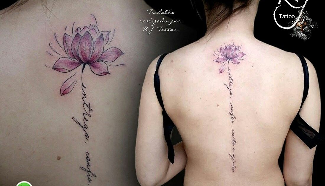 Featured image of post View 17 Tatuagem Feminina Nas Costas Flores Com Frase