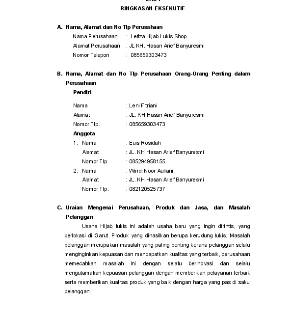 Contoh Makalah Bisnis Online Shop