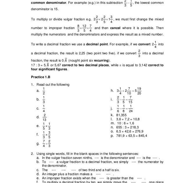 Soal Matematika Dalam Bahasa Inggris Kunci Dunia