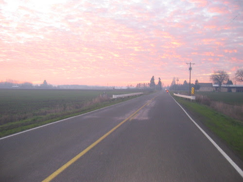 Riders at sunset