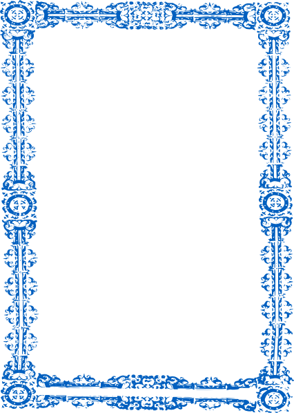 Paling Keren Bingkai Border Biru Stylus Point