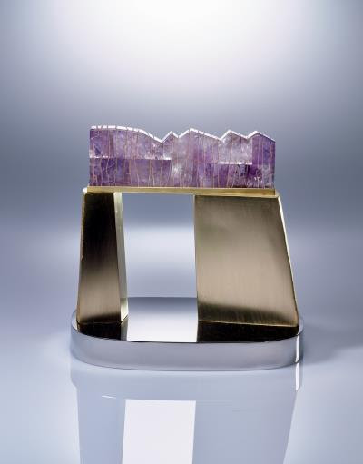 山門 25x22.5x23.5 黃銅,不�袗�,紫水晶 2016 山門 25x22.5x23.5 黃銅,不�袗�,紫水晶 2016