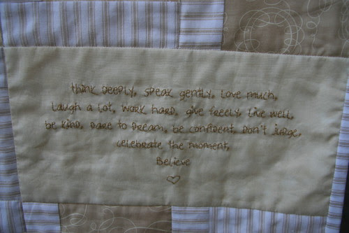 Denby's quilt - October 2008