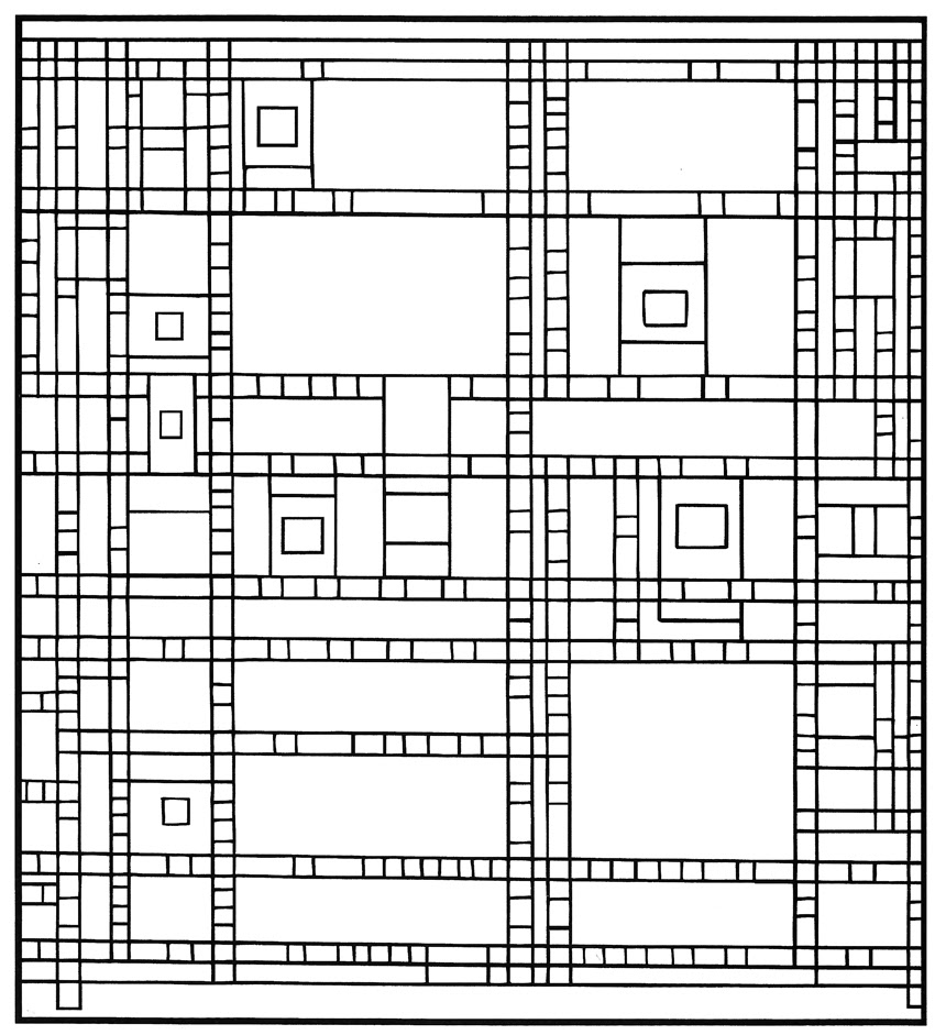 Disegni Da Colorare Gratis Arlecchino Mondrian Migliori Pagine Da