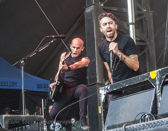 Tim McIlrath and Zach Blair of Rise Against, Aftershock 2014