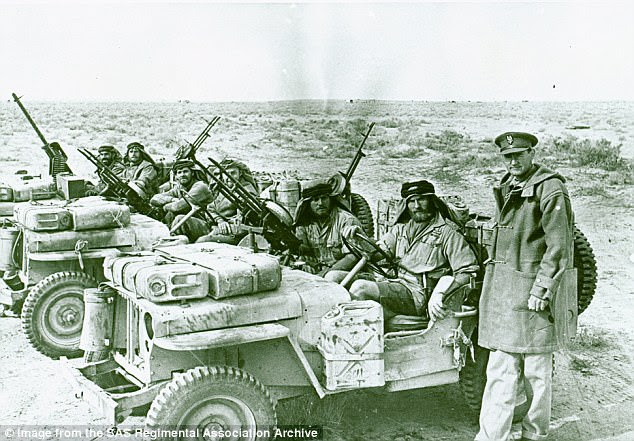 Who dares: Stirling (right) and his band of mavericks training in the desert in the early days of the SAS