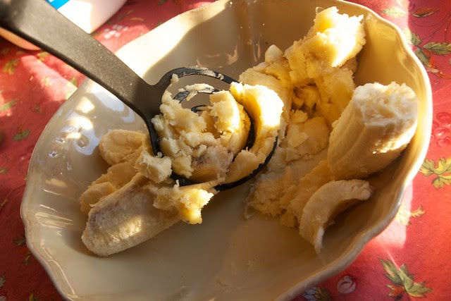 smashed banana