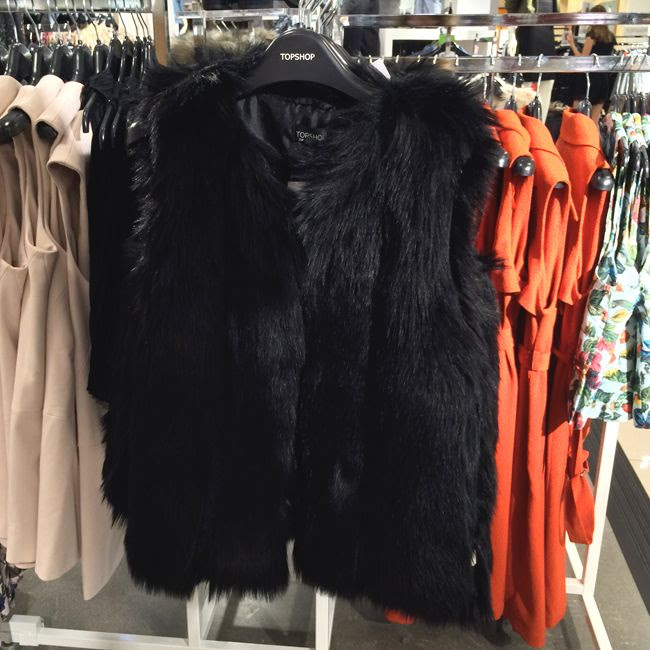 Topshop Faux Fur Vest