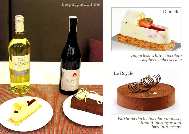 Clos Des Verdots Moelleux with Danielle and Dolcetto D'Alba with Le Royale