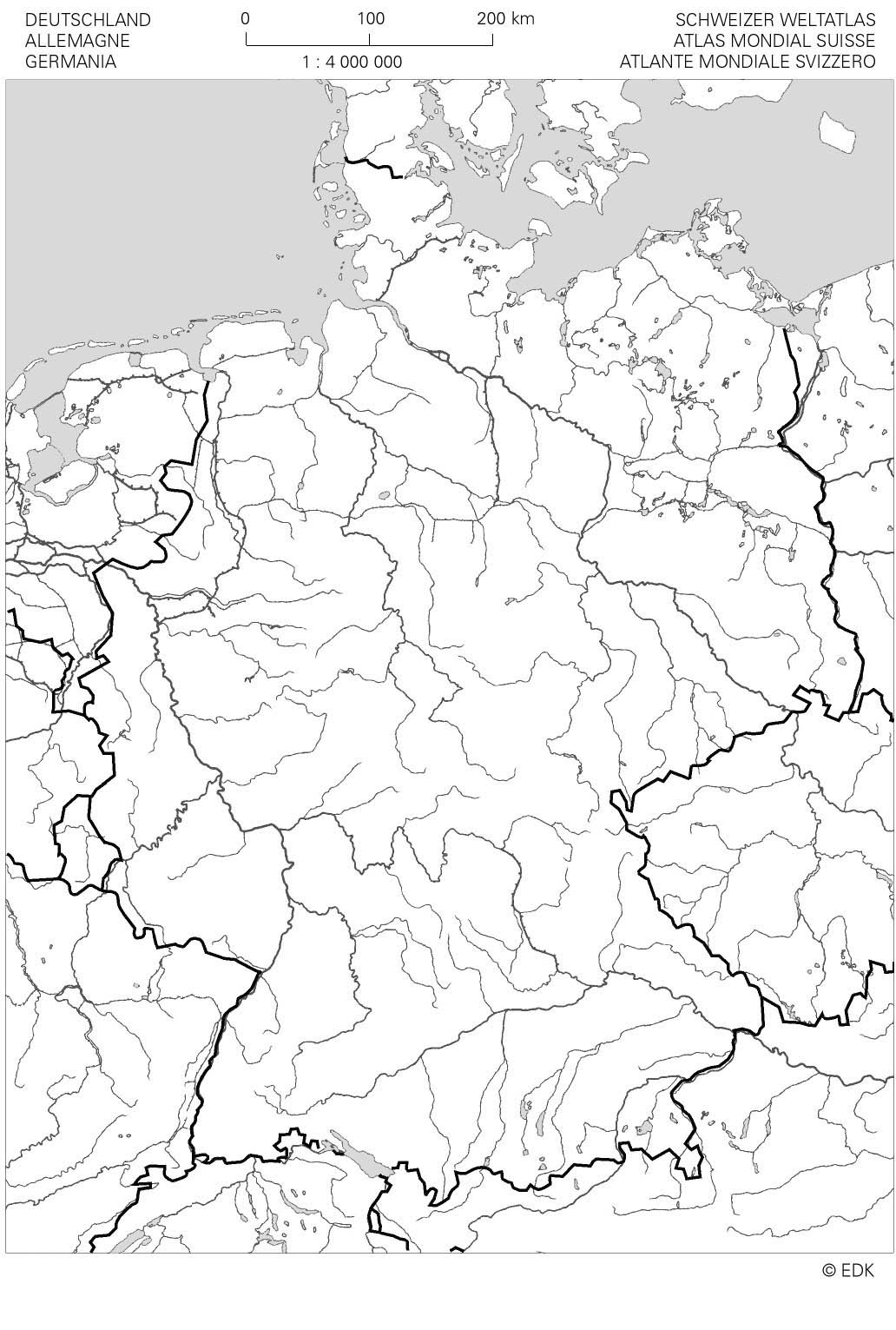 Deutschland Bundesländer Karte Ohne Beschriftung / Karte Deutschland