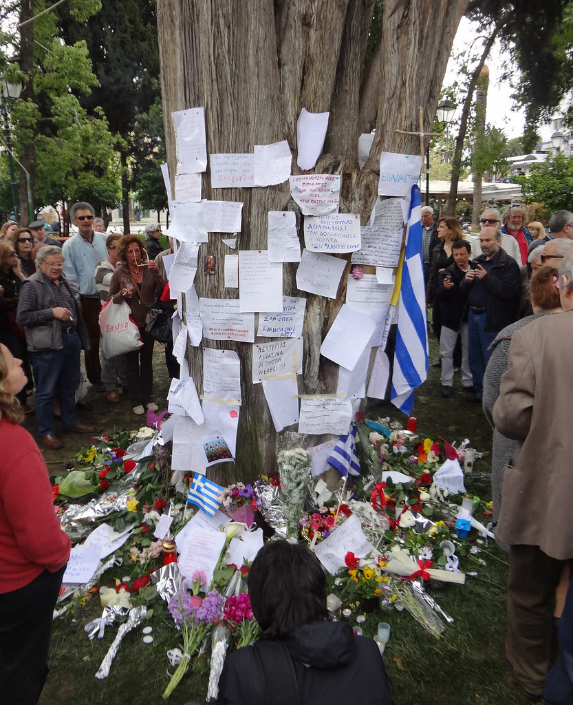 Dimitris Christoulas memorial