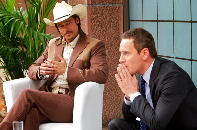 Brad Pitt and Michael Fassbender in 'The Counselor'