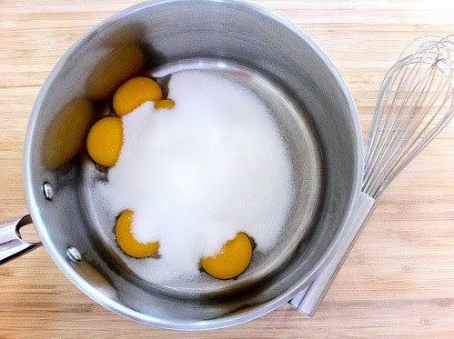 Eggs and Sugar in Pot