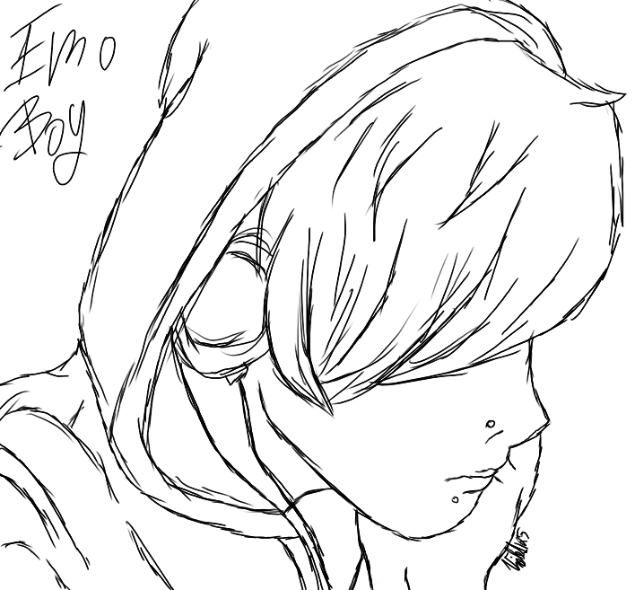 Cool Easy Anime Boy Drawing - Debora Milke