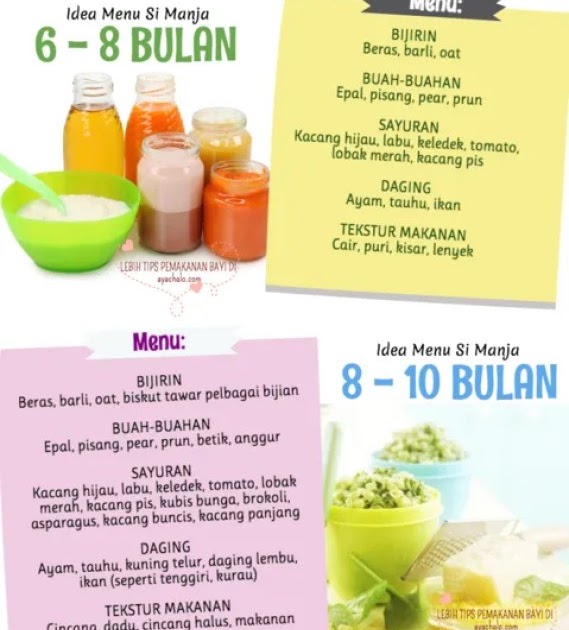 Puri Untuk Bayi 6 Bulan : Petua Resipi Puri / Puree Untuk Bayi 6 Bulan