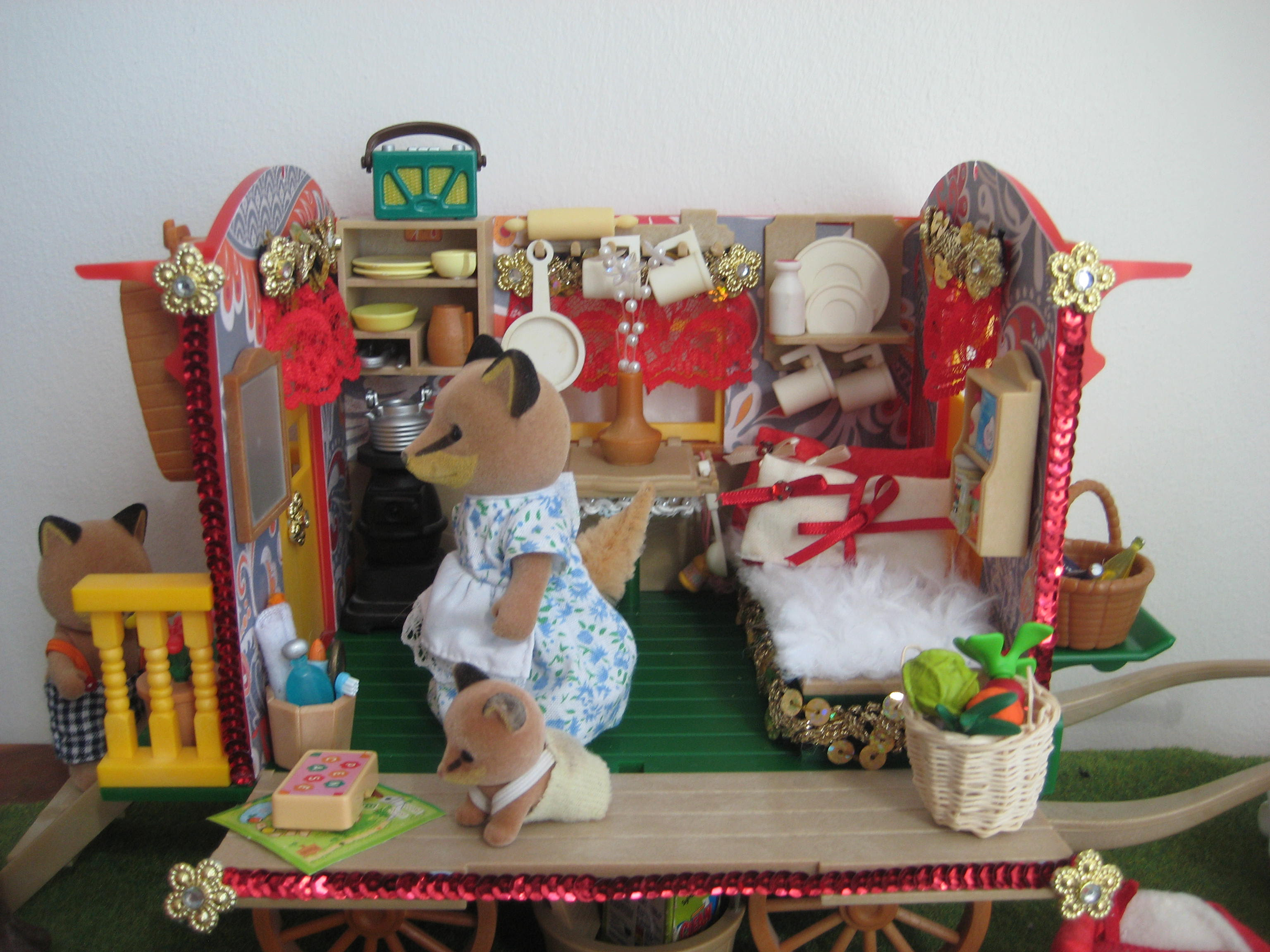 sylvanian families gypsy caravan ebay