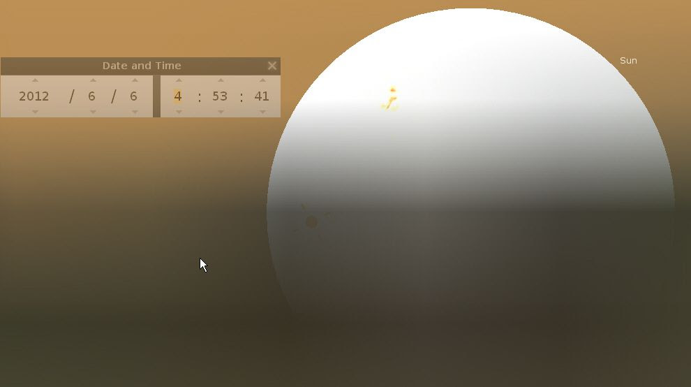 Sunrise on the venus transit day