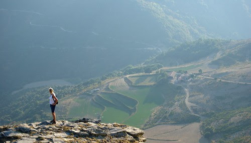 Åsa high above a field