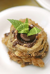 Eggplant with Chocolate and Mint