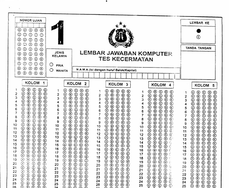 Soal Tes Kecermatan Polisi 2021 Home Student Books