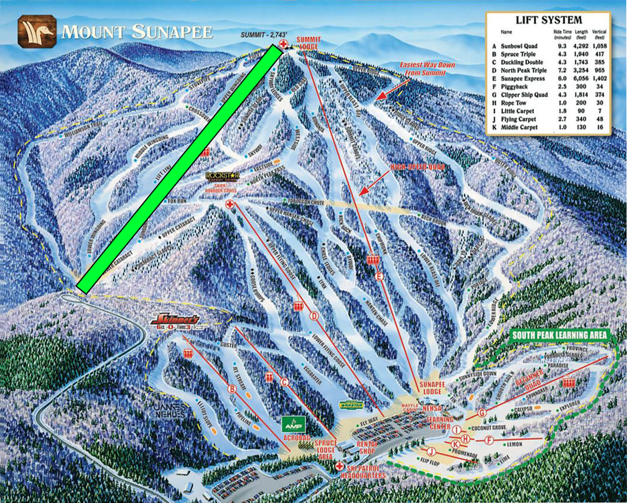 Okemo Mountain Resort Trail Map
