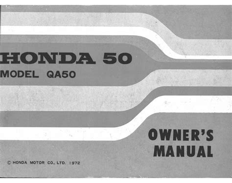 Download honda qa50 manual pdf PDF Ebook online PDF - Period.