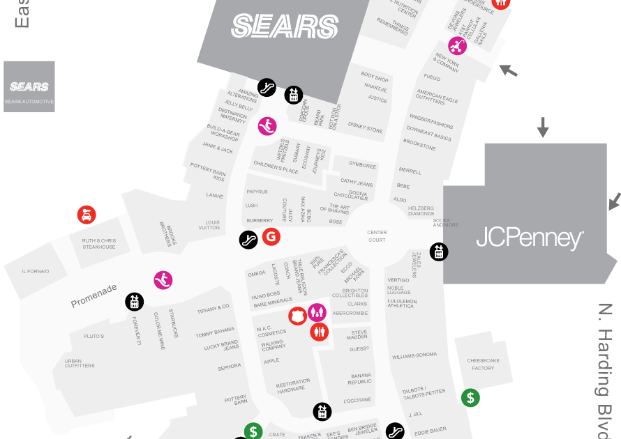 Directory Southpark Mall Map