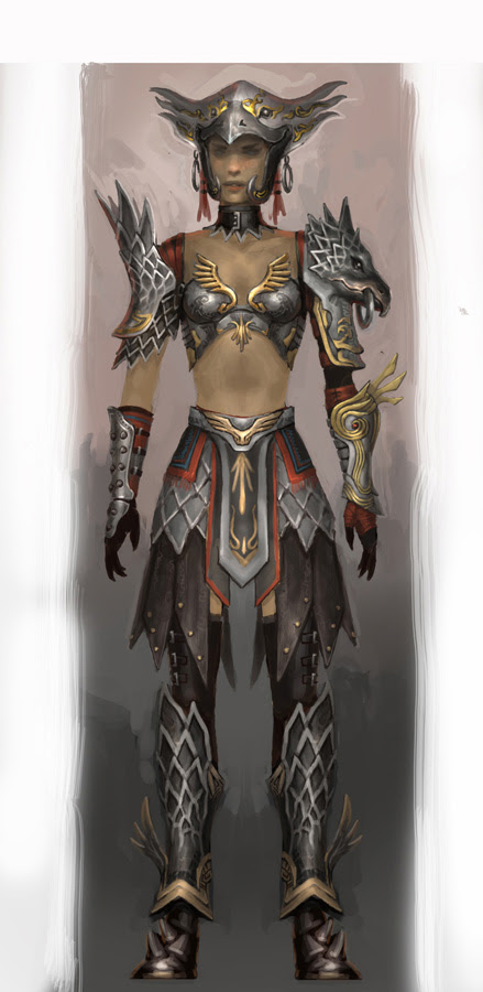 guild wars, concept art, armor, videogames