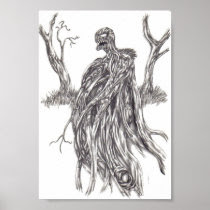 Original Demon Tree Print