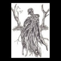 Original Demon Tree Print by waynetully Original Demon Tree Print