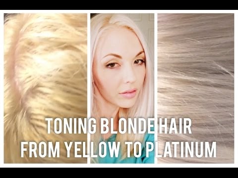 PrettySpiffy: DIY • Toning Blonde hair from brassy to platinum at home