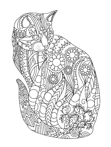 Kitten Colouring In Pages : Cat Coloring Pages - Coloringpages1001.com