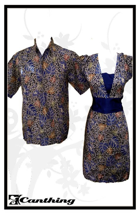 Sarimbit Batik Pelangi Daun Biru SPD 01 Canthing Sarimbit Batik Pelangi Daun Biru SPD 01 Canthing