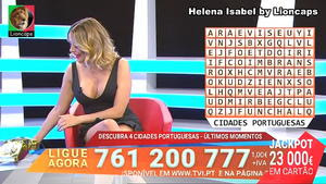 Helena Isabel sensual no concurso 1000 à hora